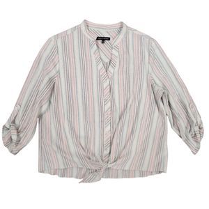 Supply &‎ Demand Shirt, Blouse, Vertical Stripe, Women's XL